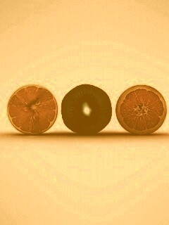 Фрукты в разрезе обои