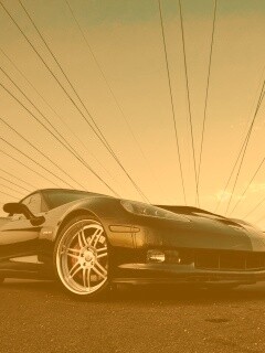 Чёрное авто обои