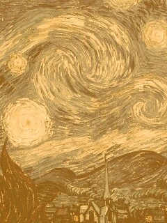 Рисунок города маслом обои