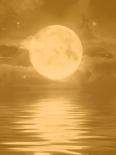 Огромная луна обои