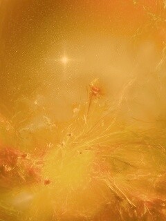 Туманность в красно-жёлтых тонах обои