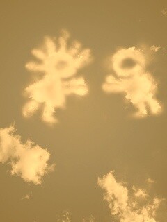 Фигуры из облакоа обои