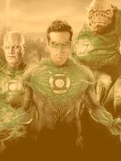 Зелёные фонари обои