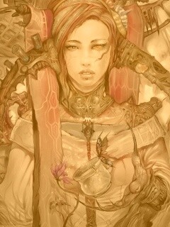 Странная девушка обои