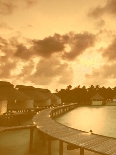 Бунгало на воде обои