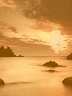 Закат на море обои