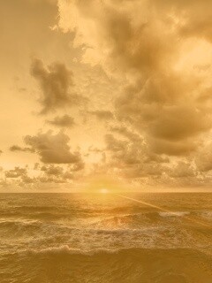 Закат на море обои