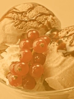 Шоколадное мороженое со смородинкой обои