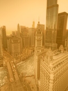 Вид на город обои