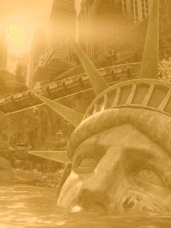 Руины статуи свободы в Crysis обои