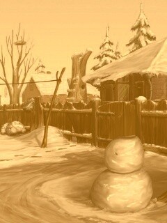 Снеговик обои