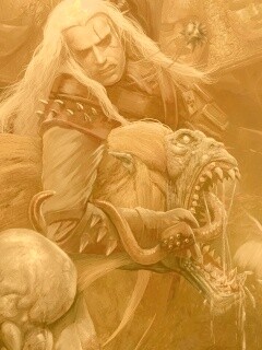 Ведьмак и монстр обои