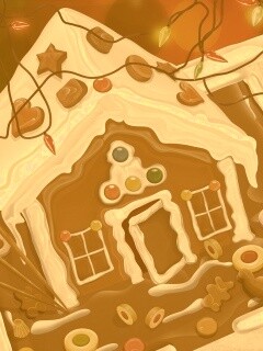 Пряничный домик обои