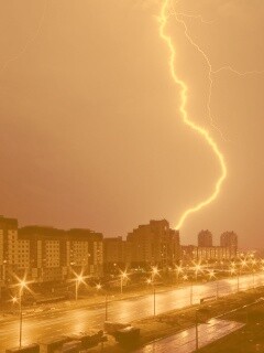 Молния обои