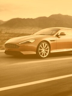 Астон Мартин на шоссе обои