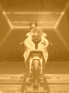 Мотоцикл на тестовом стенде обои