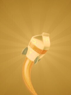 Молочная ракета обои