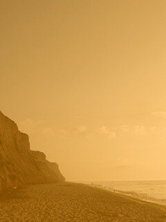 Уединенный пляж обои