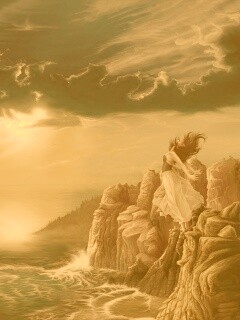 Прыжок с обрыва обои