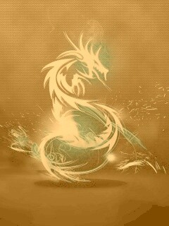 Световой дракон обои