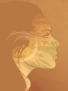 Профиль девушки обои