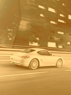 Porsche на трассе обои