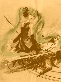 Арт с Хатсуне Мику обои