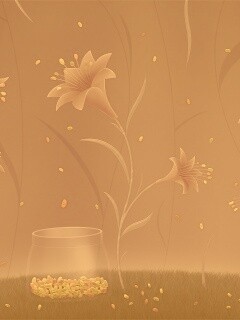 Волшебные цветы и конфетки обои