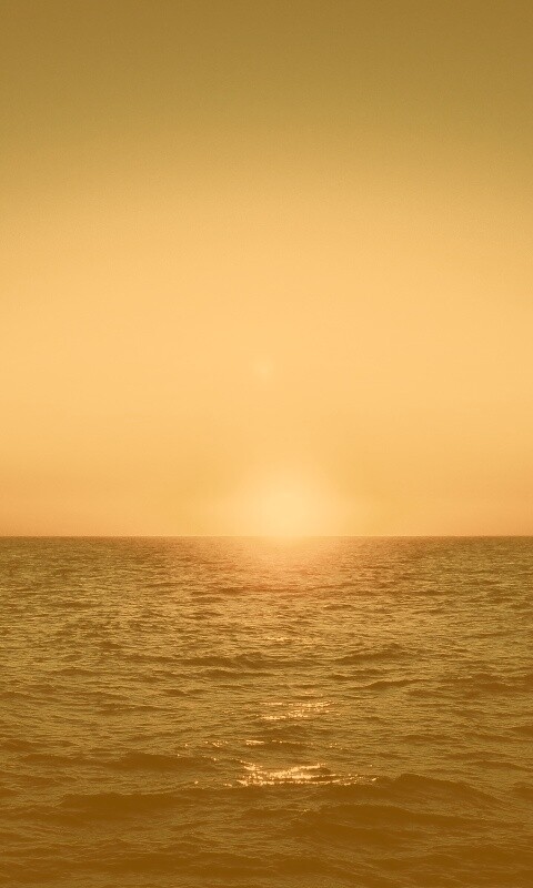 Заходящее солнце обои