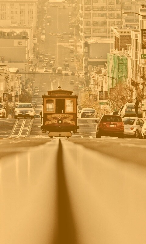 Утро в городе обои