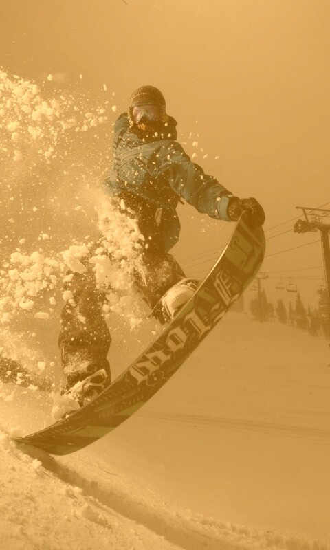 Сноубордист обои