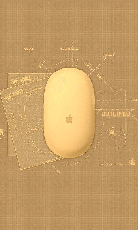 Чертеж яблочной мышки обои