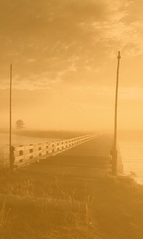 Деревянный мост обои