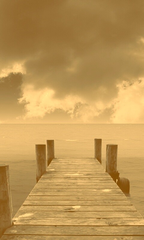 Деревянный причал обои