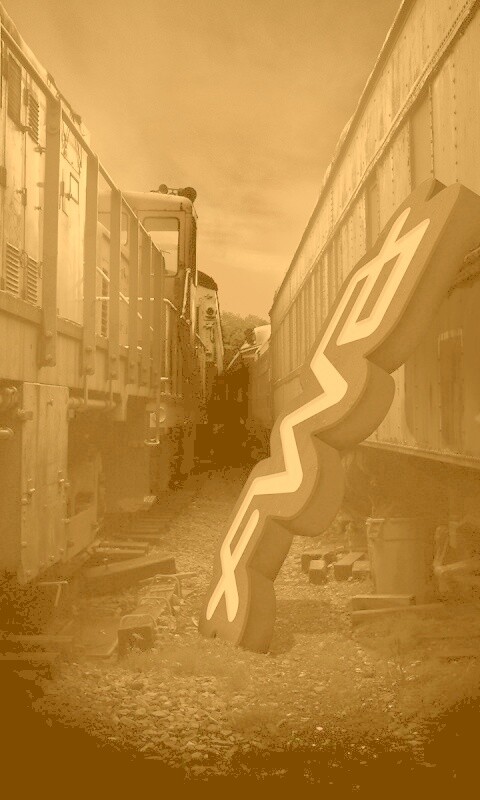 Упавшая вывеска обои