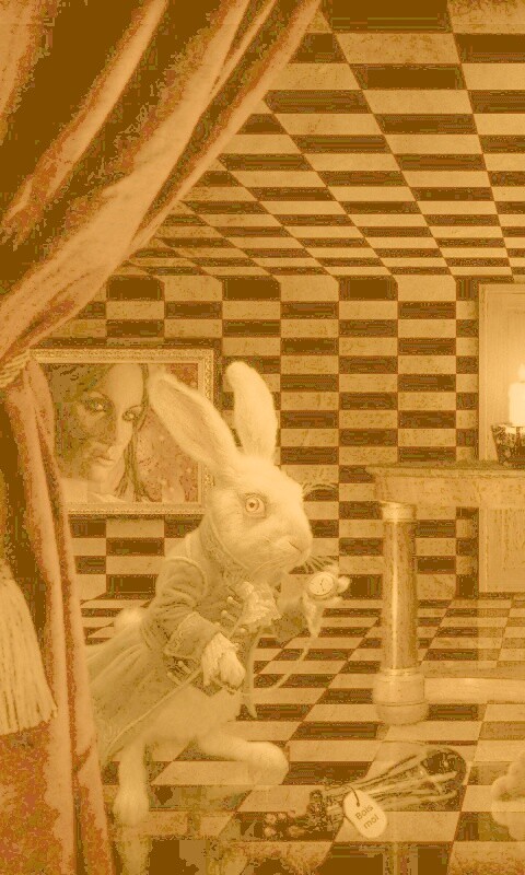 Алиса и белый кролик обои