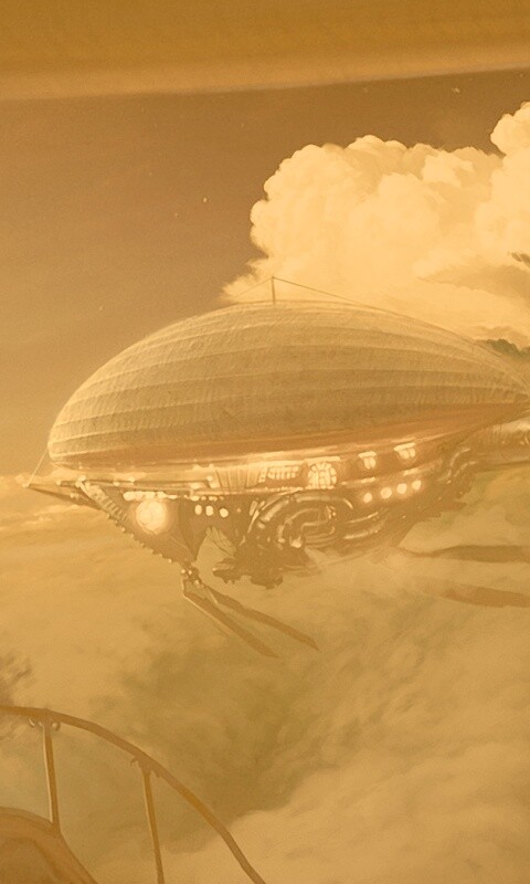 Инопланетный дирижабль обои
