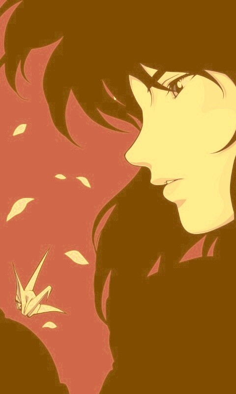 Девушка делает оригами обои