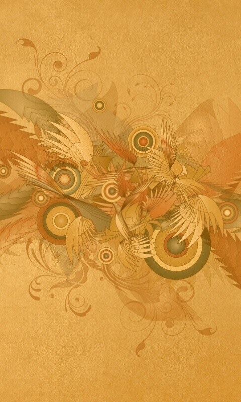 Перья и круги обои