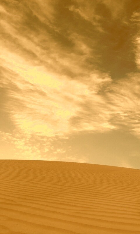 Облака над пустыней обои