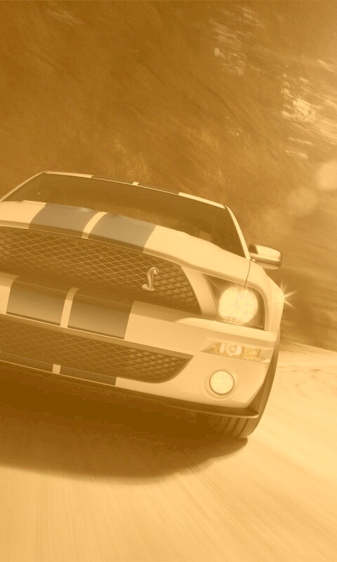 Форд Шелби с синими полосками обои