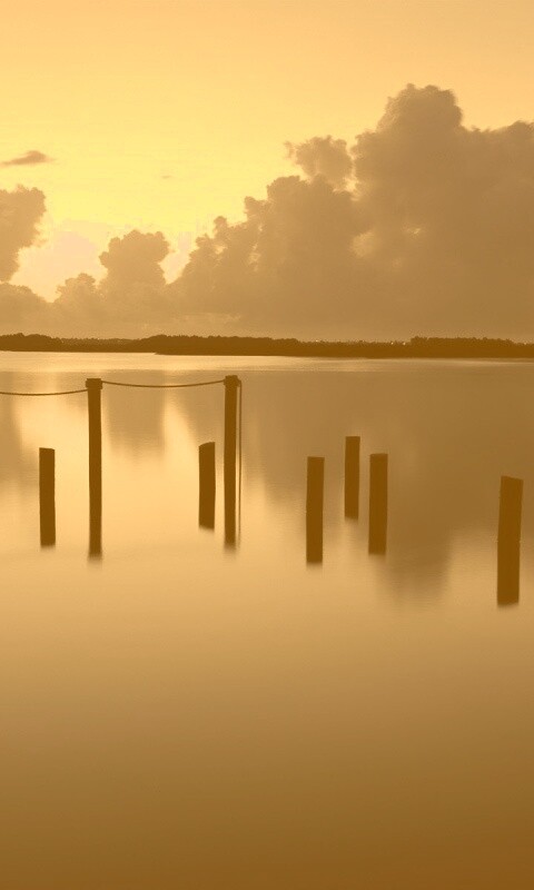 Столбики из воды обои