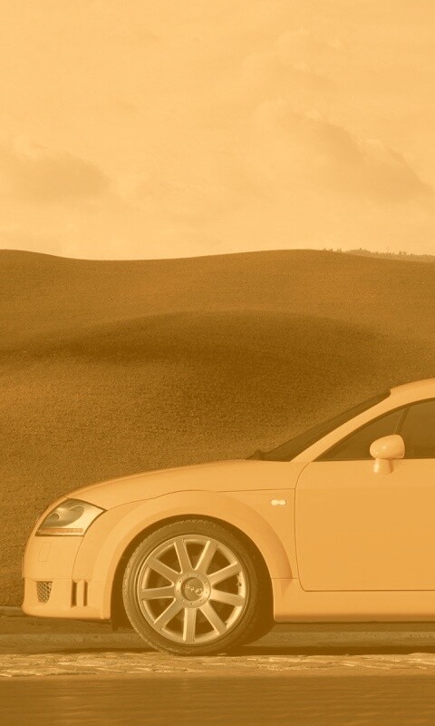 Оранжевый Ауди ТТ обои