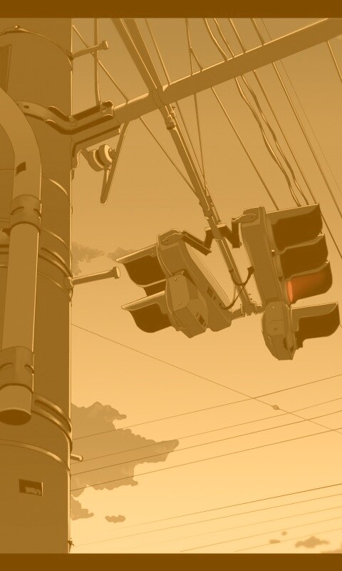 Красный свет обои