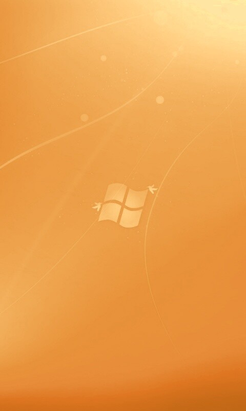 Оранжевый логотип Windows обои