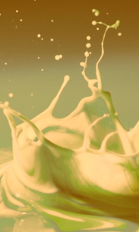 Брызги зеленой краски обои