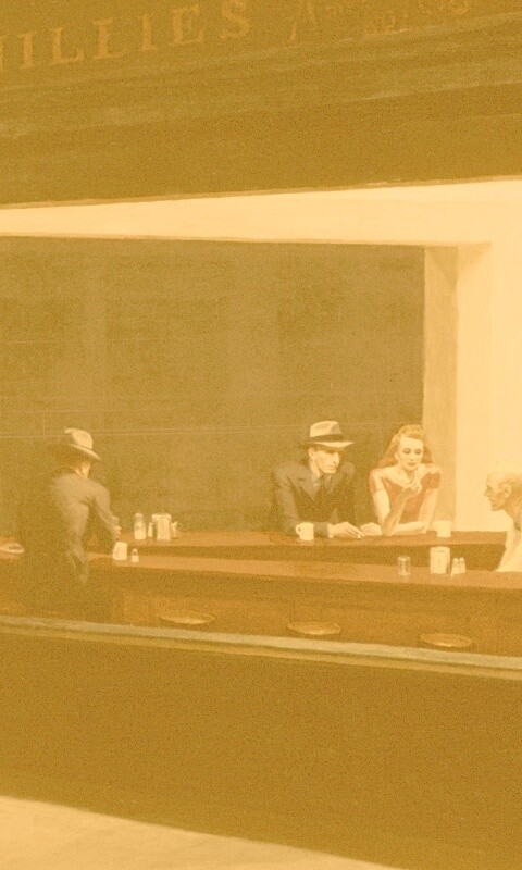 Ночное кафе обои