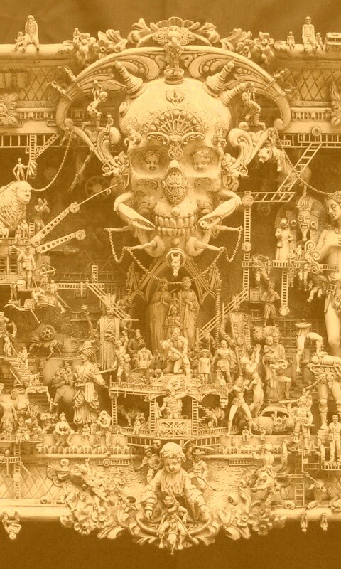 Адская скульптура обои