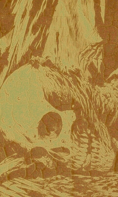 Тлеющий скелет обои