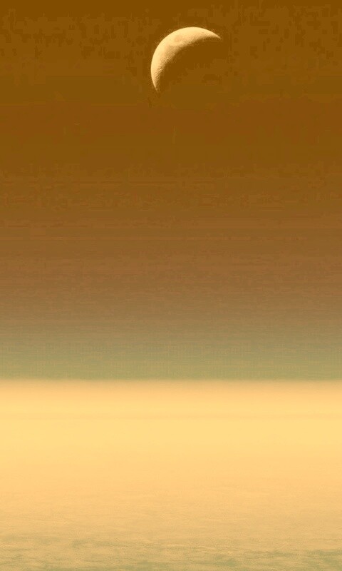 Луна над горизонтом обои